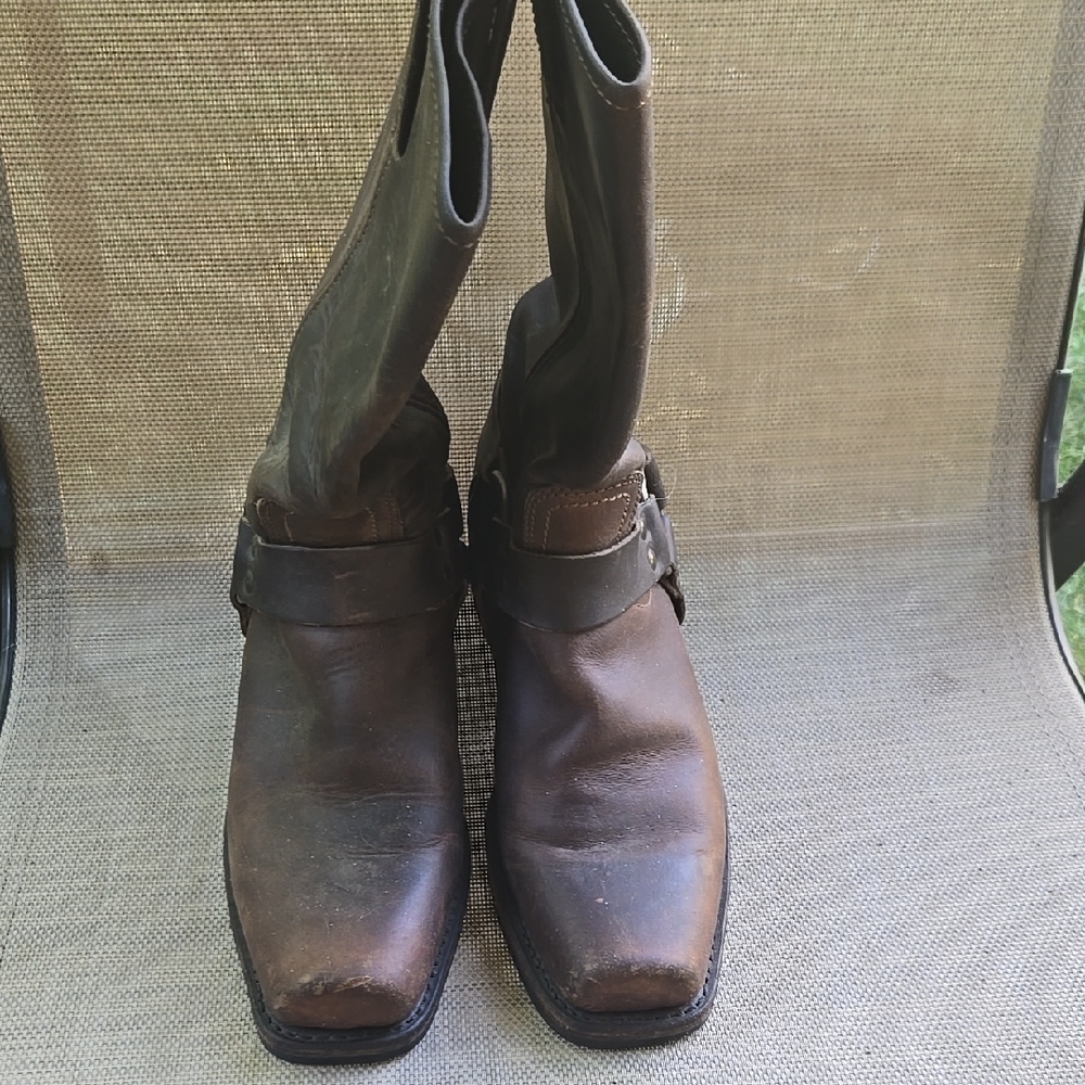 Frye Brown Heeled Boots